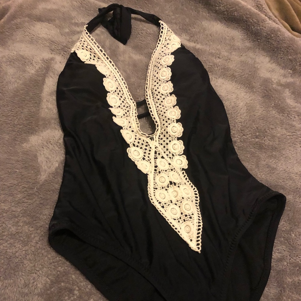 Lace Halter Swimsuit NWT